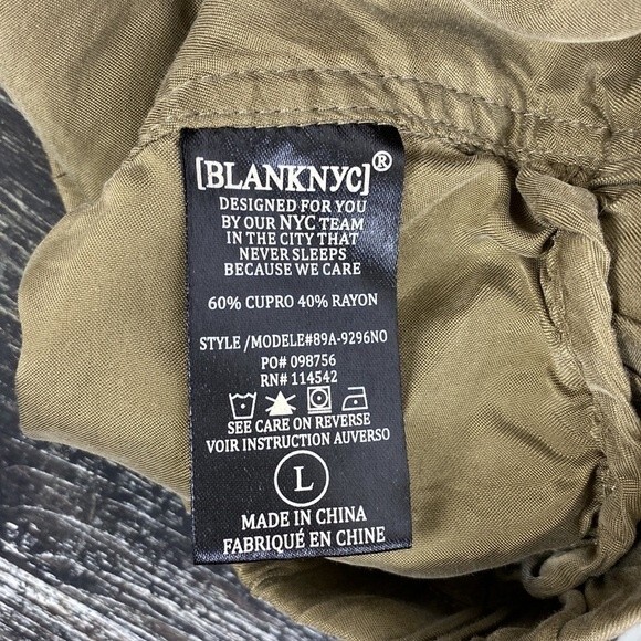 BLANK NYC Brown Zip Up Cropped Style Long Sleeve 89A-9296NO Moto Jacket L - Picture 6 of 7